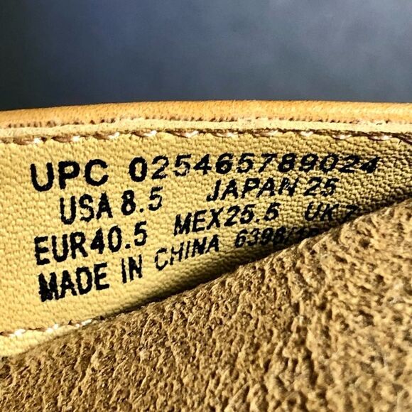 Womens THOM MCAN Tan Wedge Sandals / Size 8.5 - Picture 9 of 9